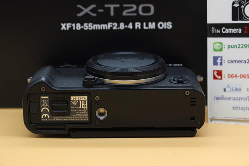 ขาย Body X-T20 (สีดำ) สภาพสวย เครื่องอดีตประกันศูนย์ เมนูไทย ใช้งานน้อย จอระบบทัชสกรีน ถ่ายVideoความละเอียด 4K อุปกรณ์พร้อมกล่อง จอติดฟิล์มแล้ว  อุปกรณ์และ